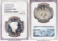 Exile Issue silver Proof Souvenir Peso 1965 PR68 Ultra Cameo NGC, KM-XM6. Lettered Edge. 

HID09801242017

© 2020 Heritage Auctions | All Rights R...
