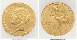 Kingdom of Holland. Louis Napoleon gold Ducat 1808 VF, Utrecht mint, KM35. 19.0mm. 3.45gm. AGW 0.1084 oz. 

HID09801242017

© 2020 Heritage Auctio...