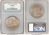 Republic 50 Centesimos 1904 Genuine NCS, KM5. Two year type. 

HID09801242017

© 2020 Heritage Auctions | All Rights Reserve