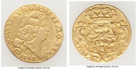João V gold 1/2 Escudo (800 Reis) 1743 VF, KM218.8. Jones-2437. 15.8mm. 1.45gm. Includes detailed collector tag. 

HID09801242017

© 2020 Heritage...
