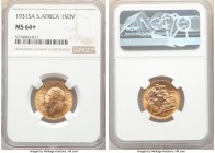 George V gold Sovereign 1931-SA MS64+ NGC, Pretoria mint, KM-A22. AGW 0.2355 oz. 

HID09801242017

© 2020 Heritage Auctions | All Rights Reserve
