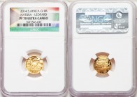 Republic Pair of Certified gold Proof "Leopard" Rands 2014 PR70 Ultra Cameo NGC, 1) 10 Rand, 1/10 oz 2) 20 Rand, 1/4 oz KM-Unl. Sold as is, no returns...