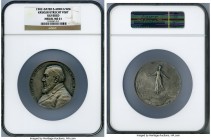 Edward VII silvered "Kruger's Visit to Utrecht" Medal 1902 MS61 NGC, Paris mint. 67mm. By Henri Dubois. LE PRESIDENT KRUGER UTRECHT JUN 1902 His bust ...