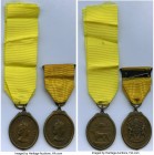 Pair of Uncertified bronze Oval "Chief's" Medals ND (c. 1953) XF, 1) Nyasaland. Protectorate bronze Oval Medal ND (c. 1953). 44x34mm. 23.22gm. looped ...