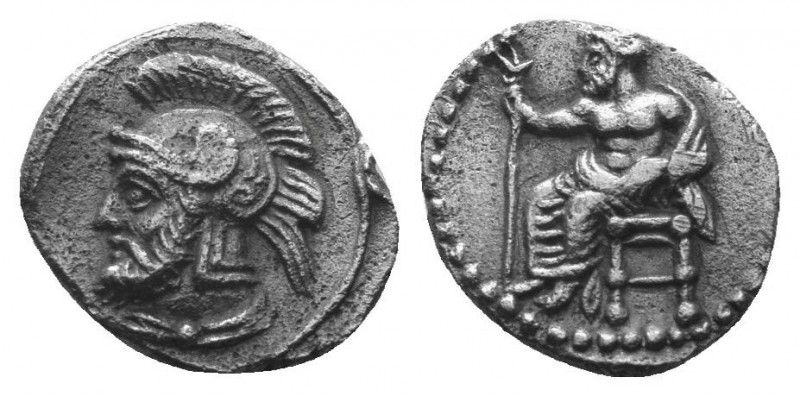 CILICIA. Tarsos. Pharnabazos, Persian military commander, 380-374/3 BC. Obol. Ba...