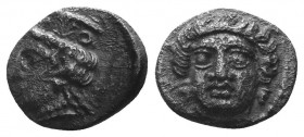 Greek Obol, Ca. 350-300 BC. AR

Condition: Very Fine

Weight: 0.70 gr
Diameter: 10 mm