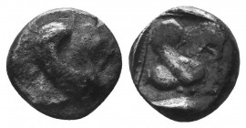 Greek Obol, Ca. 350-300 BC. AR

Condition: Very Fine

Weight: 0.70 gr
Diameter: 8 mm