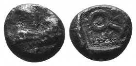 Greek Obol, Ca. 350-300 BC. AR

Condition: Very Fine

Weight: 0.60 gr
Diameter: 8 mm