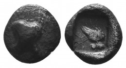 Greek Obol, Ca. 350-300 BC. AR

Condition: Very Fine

Weight: 0.50 gr
Diameter: 7 mm