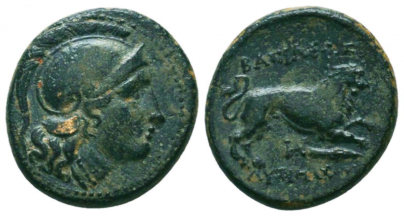 KINGS OF THRACE (Macedonian). Lysimachos (305-281 BC). Ae Unit.
Lysimacheia.
Obv...