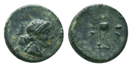 Seleukid Kingdom. Antiochos II Theos. 261-246 B.C. AE

Condition: Very Fine

Weight: 1.60 gr
Diameter: 12 mm