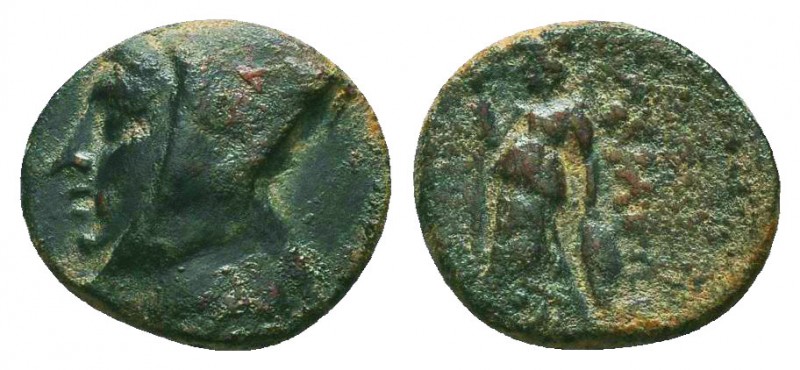 KINGS OF CAPPADOCIA. Ariarathes IV, circa 220-163 BC. AE. Head of Ariarathes IV ...