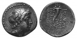 SELEUKID EMPIRE. Demetrios II Nikator. First reign, 146-138 BC. AR Drachm . Uncertain mint in Syria or Phoenicia. Dated SE 173 (140/39 BC). Diademed h...