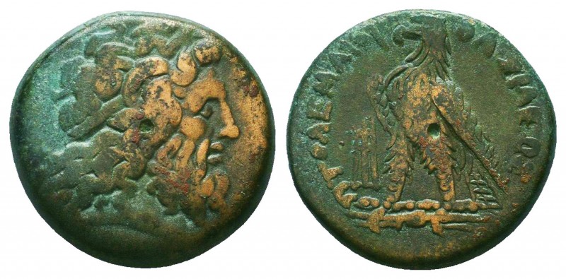 PTOLEMAIC KINGS OF EGYPT. Ptolemy III Euergetes (246-222 BC). Ae 

Condition: Ve...