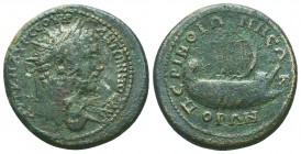 THRACE, Perinthus. Caracalla, 198-217. Pentassarion. AVT K M AVP CEOΥHΡ ANTΩNINOC AVT Radiate head of Caracalla to right. Rev. ΠEΡINΘIΩN / NEΩKOΡΩ/N G...