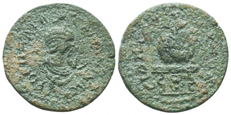 PAMPHYLIA. Side. Salonina (Augusta, 254-268). Ae Pentassarion.
Obv: KOPNHΛIA CAΛ...