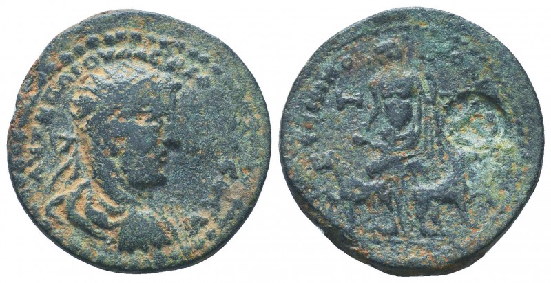 CILICIA. Irenopolis-Neronias. Valerian I (AD 253-260). AE 8-assaria . Dated Civi...