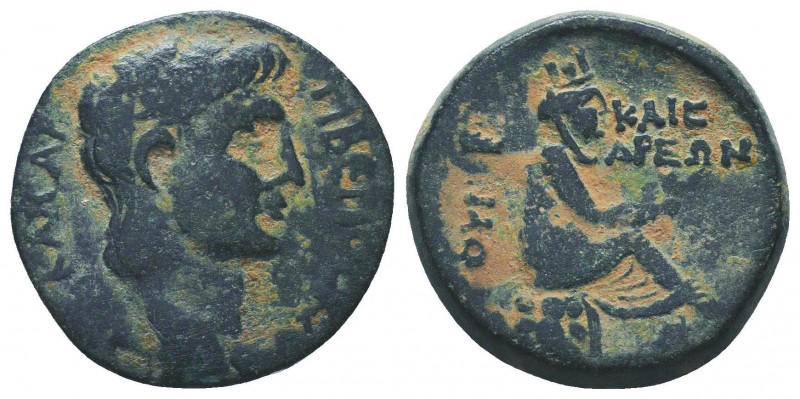 Claudius (41-54 AD). AE, uncertain Caesarea, Cilicia.Obv. TIBERIOC KΛΑΥΔΙΟC KAIC...