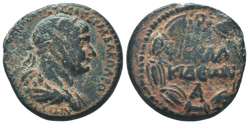 Syria, Chalcidice. Chalcis ad Belum,. Trajan. A.D. 98-117. AE. ΑΥΤΟΚΡ ΚΑΙС ΝΕΡ Τ...