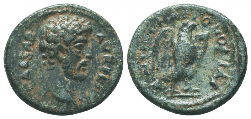 PISIDIA. Antioch. Marcus Aurelius (Caesar, 139-161). Ae.
Obv: AVRELIVS CAESAR.
B...