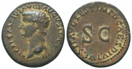 Tiberius, 14-37. As, restitution issue, struck under Titus, Rome, 80-81. TI CAESAR DIVI AVG F AVGVST IMP VIII Bare head of Tiberius to left. Rev. IMP ...
