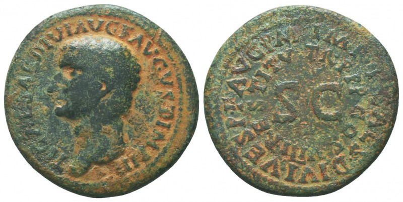 DRUSUS CAESAR, son of Tiberius, struck under Titus, 79-81 AD. BC DRVSVS CAESAR T...