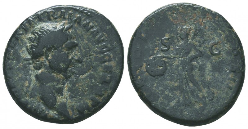 Trajan. A.D. 98-117. AE Dupondius

Condition: Very Fine

Weight: 12.60 gr
Diamet...