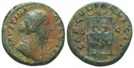 FAUSTINA JUNIOR (DAUGHTER OF ANTONINUS PIUS & WIFE OF MARCUS AURELIUS). AE Sestertius,

Condition: Very Fine

Weight: 15.00 gr
Diameter: 26 mm
