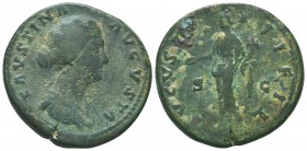 FAUSTINA JUNIOR (DAUGHTER OF ANTONINUS PIUS & WIFE OF MARCUS AURELIUS). AE Sestertius,

Condition: Very Fine

Weight: 22.30 gr
Diameter: 32 mm