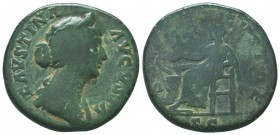 Faustina Augusta Ae , 138-141 AD. Sestertius.

Condition: Very Fine

Weight: 20.10 gr
Diameter: 29 mm