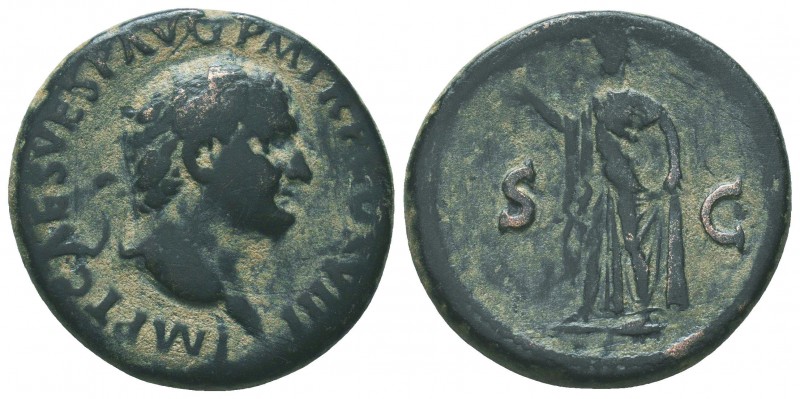 Vespasian (AD 69-79). AE Dupondius

Condition: Very Fine

Weight: 10.00 gr
Diame...