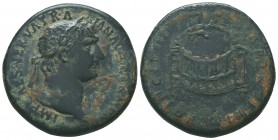Trajan. A.D. 98-117. AE sestertius

Condition: Very Fine

Weight: 25.10 gr
Diameter: 34 mm