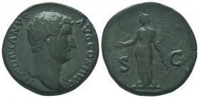 Hadrian (117-138) AD. Ae Sestertius

Condition: Very Fine

Weight: 26.30 gr
Diameter: 30 mm