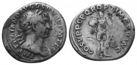 Trajan. AD 98-117. AR Denarius

Condition: Very Fine

Weight: 2.90 gr
Diameter: 17 mm