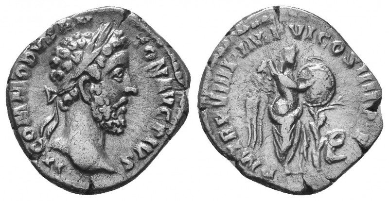 Commodus. AD 177-192. AR Denarius 

Condition: Very Fine

Weight: 3.00 gr
Diamet...