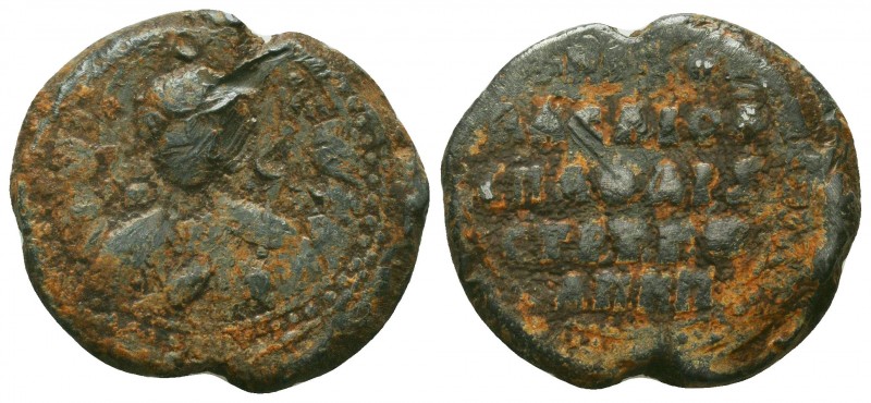 BYZANTINE Lead SEAL of Basileios Apokapes protospatharios and strategos  (9th-12...