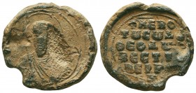 BYZANTINE Lead SEAL of Theodoros Beriboes  (9th-12th centuries).

Condition: Very Fine

Weight: 24.90 gr
Diameter: 32 mm