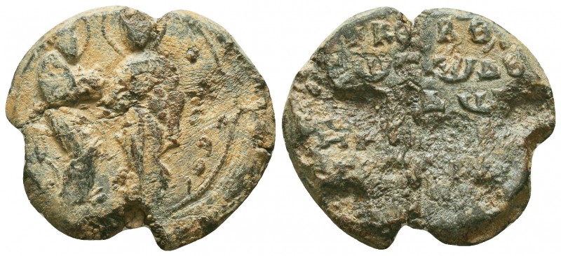 BYZANTINE Lead SEALS. Uncertain (9th-12th centuries).

Condition: Very Fine

Wei...