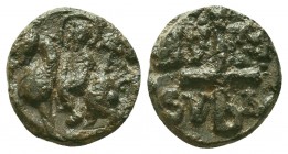 Crusaders?? Lead SEALS. Uncertain (9th-12th centuries).

Condition: Very Fine

Weight: 3.60 gr
Diameter: 15 mm