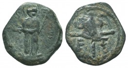 Crusader States, Antioch. Tancred, regent. 1101-1103, 1104-1112. AE follis

Condition: Very Fine

Weight: 4.40 gr
Diameter: 20 mm
