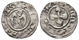 Crusaders,
Anonym AD 1163-1201. Antioch, Denier AR

Condition: Very Fine

Weight: 1.00 gr
Diameter: 17 mm