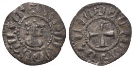 ARMENIA, Cilician Armenia. Royal. Hetoum II. 1289-1293, 1295-1296, and 1301-1305. BI Denier. Crowned bust facing / Cross potent. AC 394. Good VF. Upon...