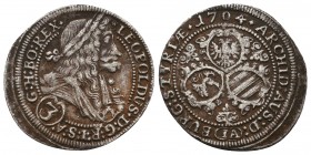 AUSTRIA. Holy Roman Empire. Leopold I (Emperor, 1658-1705). 3 Kreuzer (1697-IA). 

Condition: Very Fine

Weight: 1.70 gr
Diameter: 22 mm