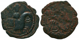 SELJUQ of RUM. Sulayman II, 1196-1204 AD.596 AH No Mint. AE fals

Condition: Very Fine

Weight: 6.30 gr
Diameter: 32 mm