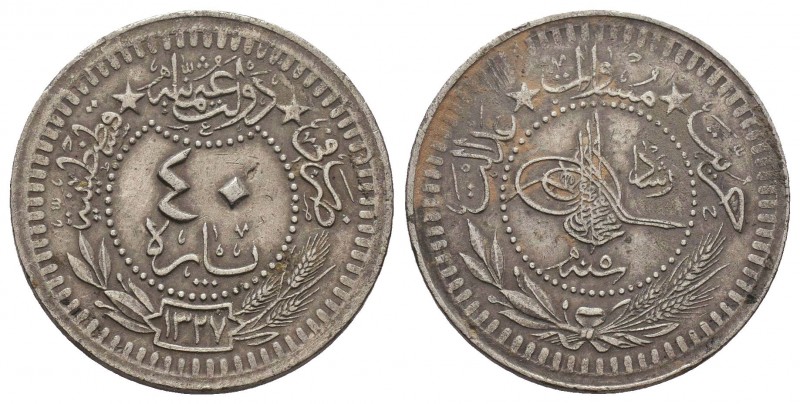 OTTOMAN.Mehmed V 1327-1336/1909-1918 AD. Nikel 40 para

Condition: Very Fine

We...