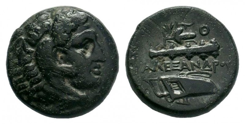 Kings of Macedon. Alexander III "the Great" 336-323 BC. AE bronze

Weight: 6,16 ...