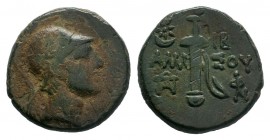 PONTOS, Amisos. Time of Mithradates VI Eupator. Circa 85-65 BC. Æ

Weight: 6,72 gr
Diameter: 20,00 mm