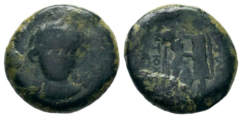 Seleukid Empire, Antiochos I Soter Æ23. Seleukia on the Tigris, 281-261 BC.

Wei...