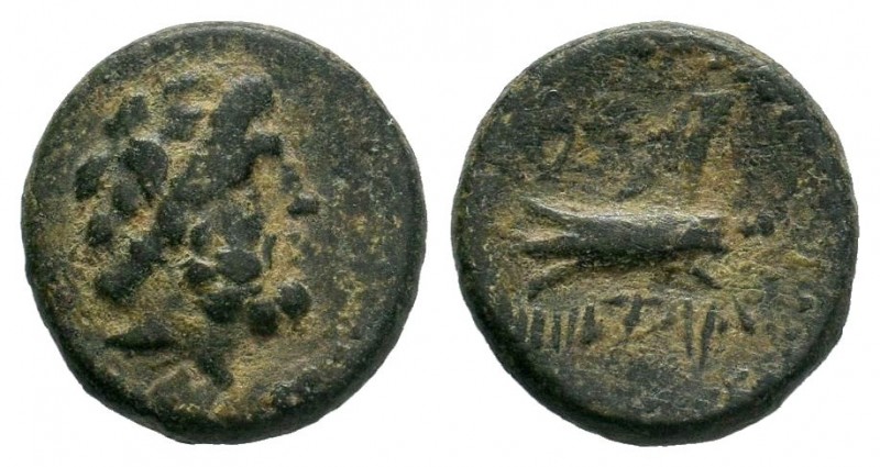 Phoenicia - Arados - Galley Hemichalkon. 125 BC.

Weight: 3.86 gr
Diameter: 17,0...