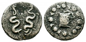 Mysia.Pergamon. c. 130-67 BC.AR Cistophor

Weight: 11,85 gr
Diameter: 22,15 mm